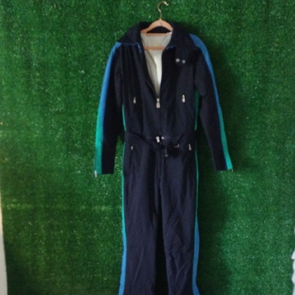 Bogner Black and Blue Suit Jacket